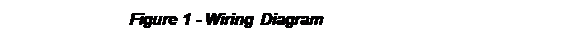 Text Box: Figure 1 - Wiring Diagram